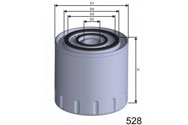 MISFAT Z305 Масляний фільтр