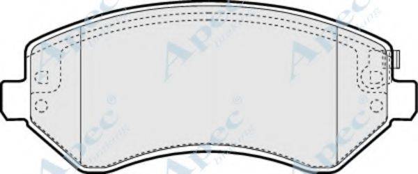 APEC BRAKING PAD1267 Комплект гальмівних колодок, дискове гальмо
