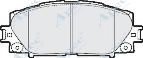 APEC BRAKING PAD1598 Комплект гальмівних колодок, дискове гальмо