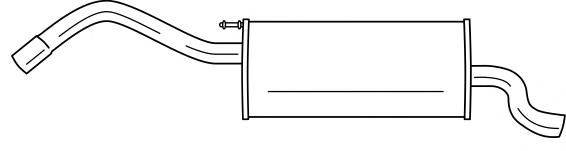ANSA 210465 Глушник вихлопних газів кінцевий