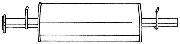 MTS 51170 Середній глушник вихлопних газів