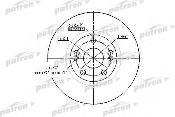 PATRON PBD4109 гальмівний диск