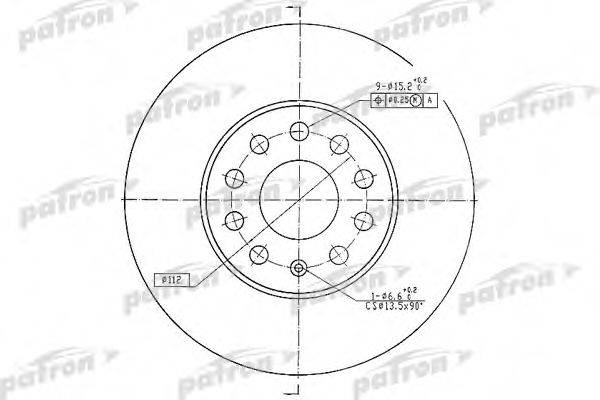 PATRON PBD4295 гальмівний диск