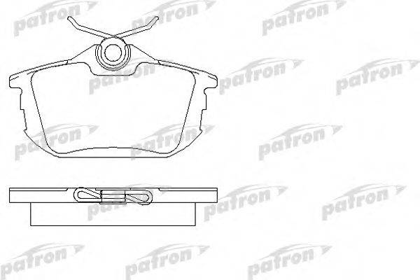 PATRON PBP1095 Комплект гальмівних колодок, дискове гальмо