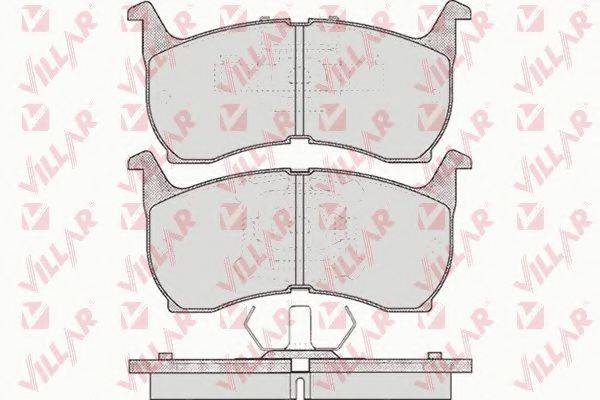 VILLAR 21041 Комплект гальмівних колодок, дискове гальмо