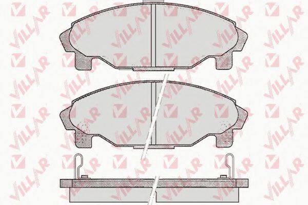 VILLAR 21954 Комплект гальмівних колодок, дискове гальмо