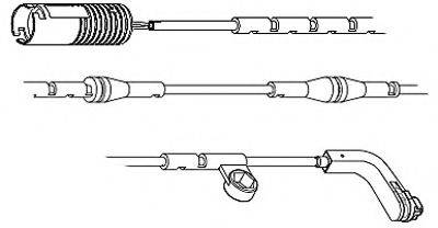 CARRAB BRAKE PARTS 8222 Сигналізатор, знос гальмівних колодок