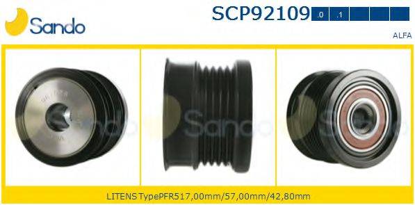 SANDO SCP921090 Ремінний шків, генератор