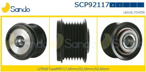 SANDO SCP921170 Ремінний шків, генератор