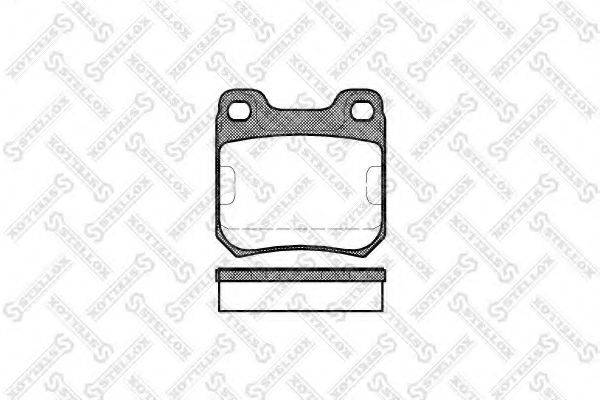 STELLOX 21050 Комплект гальмівних колодок, дискове гальмо
