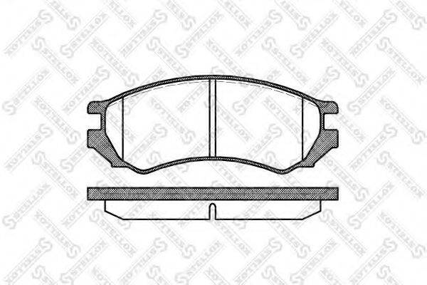 STELLOX 21280 Комплект гальмівних колодок, дискове гальмо