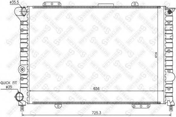 STELLOX 1025493SX Радіатор, охолодження двигуна