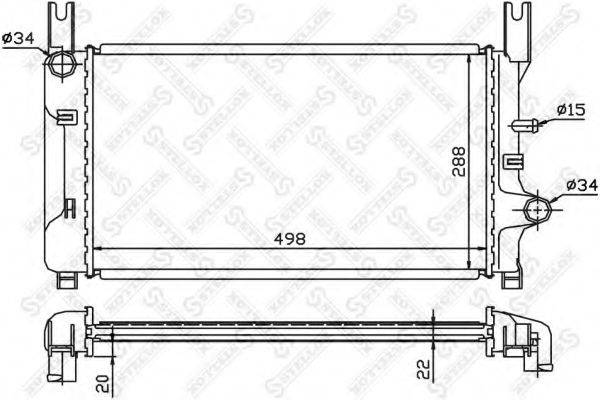 BEHR_ 8MK 376 714-191 Радіатор, охолодження двигуна