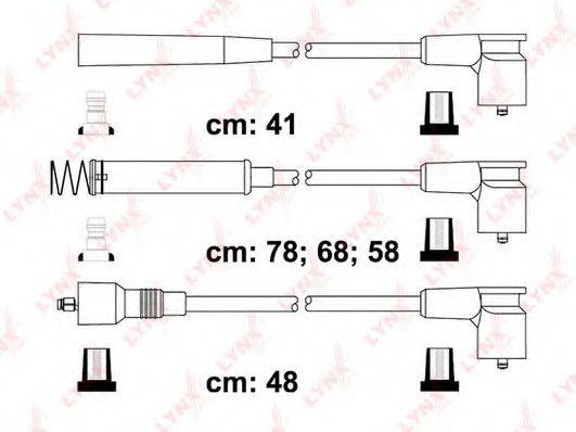 LYNXAUTO SPC5939 Комплект дротів запалювання