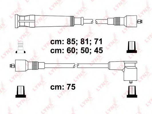 LYNXAUTO SPE1404 Комплект дротів запалювання
