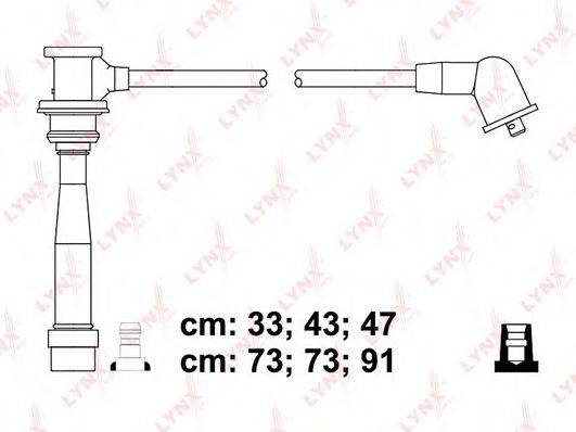 LYNXAUTO SPE4408 Комплект дротів запалювання