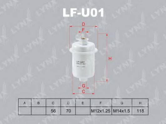 LYNXAUTO LFU01 Паливний фільтр