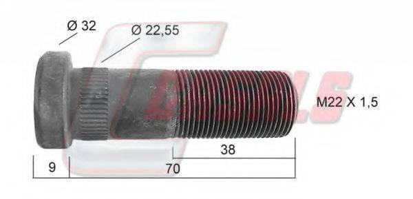 CASALS 21209 Болт кріплення колеса