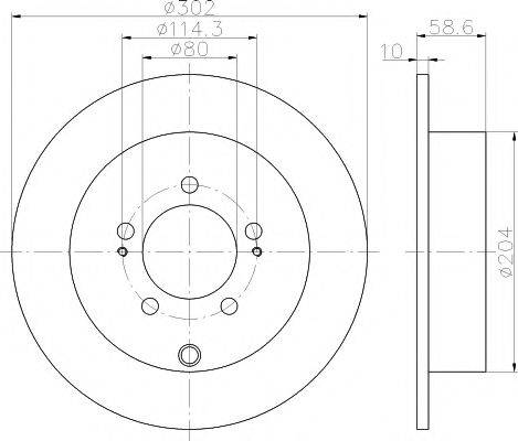 HELLA PAGID 54670 гальмівний диск