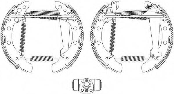 HELLA PAGID 8DB355004041 Комплект гальмівних колодок