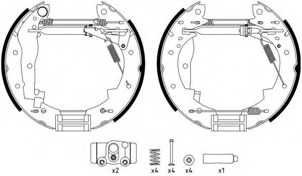 HELLA PAGID R1325 Комплект гальмівних колодок