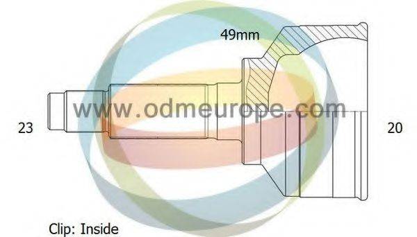 ODM-MULTIPARTS 12300718 Шарнірний комплект, приводний вал