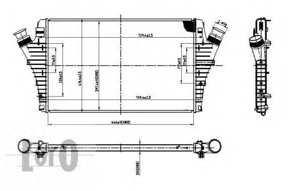 THERMOTEC DAX005TT Інтеркулер