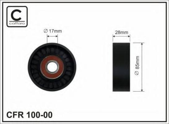 CAFFARO 10000 Паразитний / провідний ролик, полікліновий ремінь