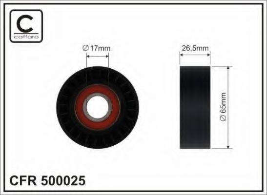 CAFFARO 500025 Натяжний ролик, полікліновий ремінь