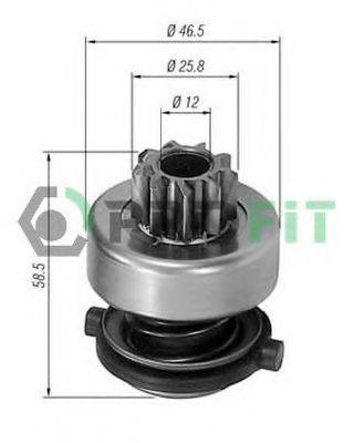 HC-PARTS 131104 Привід із механізмом вільного ходу, стартер