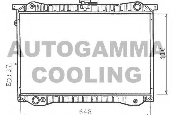 AUTOGAMMA 100612 Радіатор, охолодження двигуна