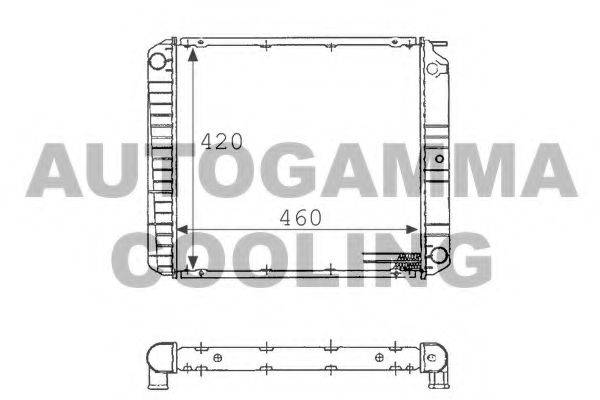 AUTOGAMMA 101090 Радіатор, охолодження двигуна