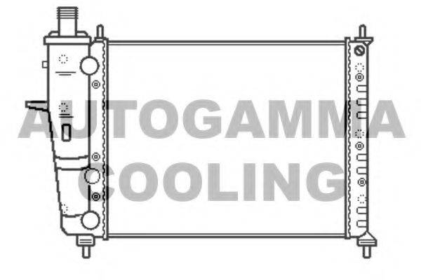 AUTOGAMMA 101180 Радіатор, охолодження двигуна