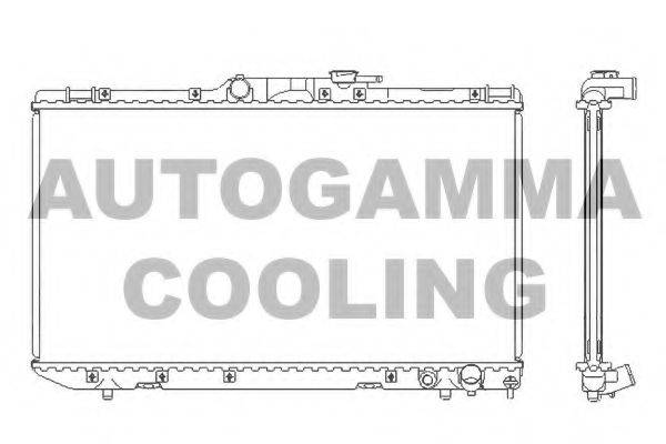 AUTOGAMMA 101271 Радіатор, охолодження двигуна