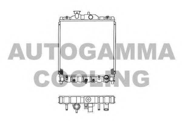 AUTOGAMMA 102113 Радіатор, охолодження двигуна