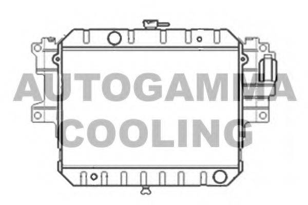 AUTOGAMMA 103855 Радіатор, охолодження двигуна