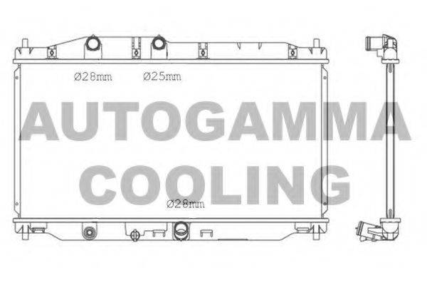 AUTOGAMMA 107544 Радіатор, охолодження двигуна