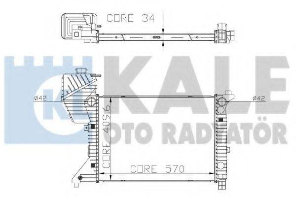 KALE OTO RADYATOR 319900 Радіатор, охолодження двигуна