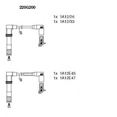 Комплект дротів запалювання