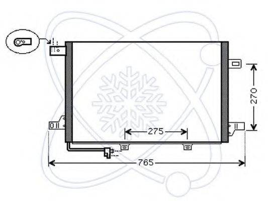 CALSONIC KANSEI 8FC 351 301-671 Конденсатор, кондиціонер