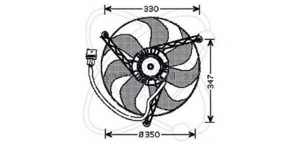 CALSONIC KANSEI 8EW 009 144-611 Вентилятор, охолодження двигуна