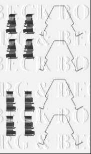 Комплектуючі, колодки дискового гальма BORG & BECK BBK1322 Комплектуючі, колодки дискового гальма BORG & BECK BBK1322