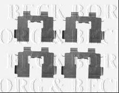 Комплектуючі, колодки дискового гальма BORG & BECK BBK1477 Комплектуючі, колодки дискового гальма BORG & BECK BBK1477