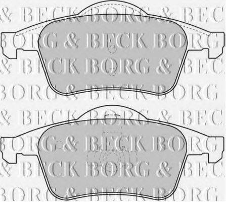 BORG & BECK BBP1697 Комплект гальмівних колодок, дискове гальмо