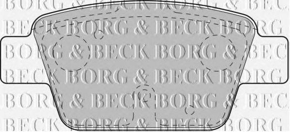 BORG & BECK BBP1718 Комплект гальмівних колодок, дискове гальмо