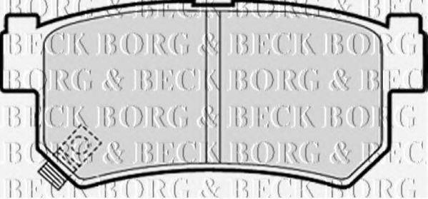 BORG & BECK BBP1790 Комплект гальмівних колодок, дискове гальмо