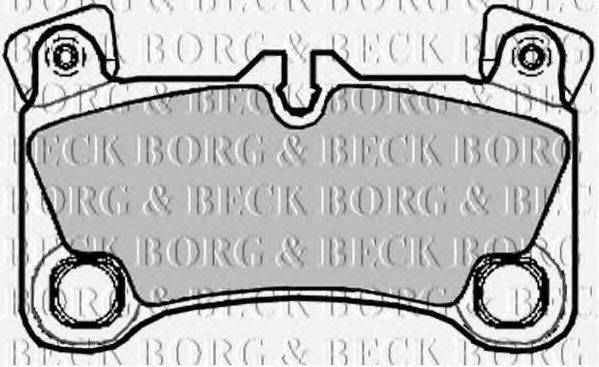 BORG & BECK BBP2092 Комплект гальмівних колодок, дискове гальмо
