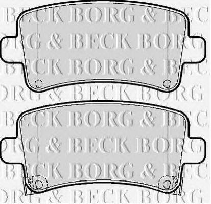 BORG & BECK BBP2120 Комплект гальмівних колодок, дискове гальмо