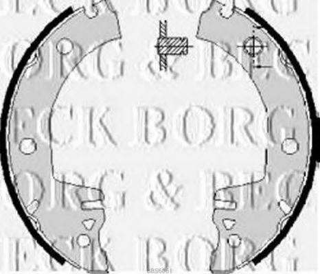 BORG & BECK BBS6061 Комплект гальмівних колодок