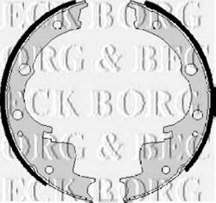BORG & BECK BBS6192 Комплект гальмівних колодок